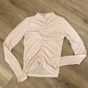 Sheer long sleeve top